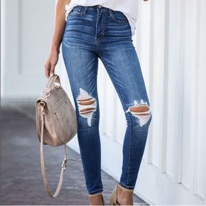 KanCan Busted Knees Denim Jeans